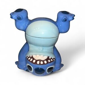 LILO & STITCH Handstand Upside Down Ceramic Cookie Jar Canister Collectible NEW